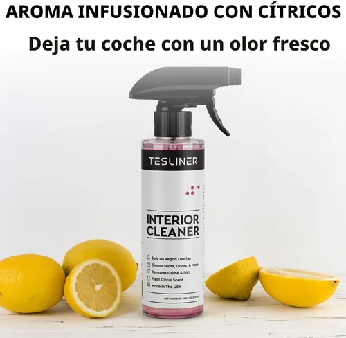 Miniatura 5 de Tesla - Limpiador de asientos y quitamanchas - Limpiador de interiores para cuero vegano blanco y negro, productos de limpieza de interiores