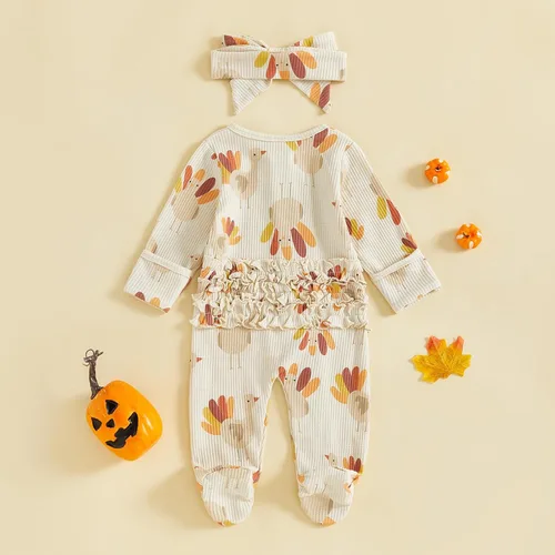 Miniatura 6 de Disfraz de Halloween para bebé niño y niña, mameluco de manga larga con diseño de calabaza, mameluco para Halloween