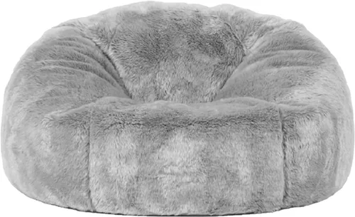 Funda para silla de puff de 6 pies, sin relleno, de piel sintética suave RH, para sofá cama, lavable, para adultos y niños con forro