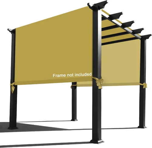 Miniatura 6 de Alion Home Cubiertas impermeables para pérgola – Toldo de repuesto universal para pérgola (14 x 6.5 pies, verde pera)