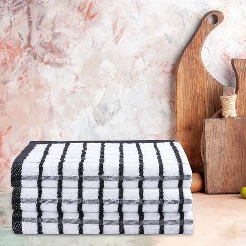 Miniatura 550 de Urban Villa Toallas de cocina 100% algodón para cocina (juego de 6) 20"x30" toallas de cocina altamente absorbentes, juego de ropa de cocina