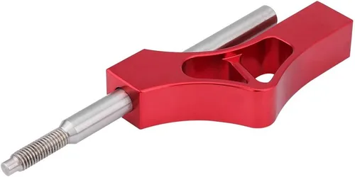 Miniatura 8 de Fydun Extensor de palanca de cambios, extensión de palanca de altura ajustable de acero inoxidable para perilla de cambio manual (rojo)