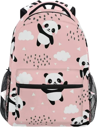 Miniatura 8 de ATTX Linda mochila con diseño de panda para niños y niñas, Panda-h, Ciclismo