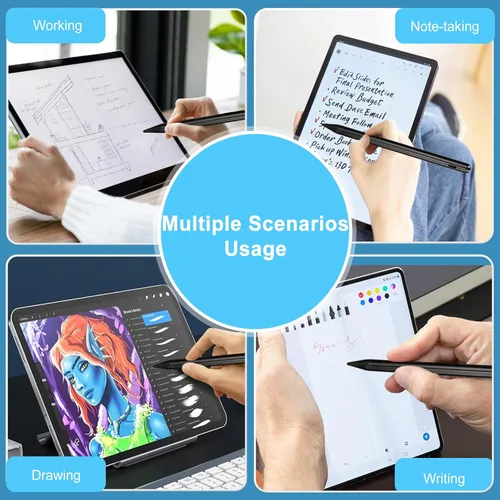 Miniatura 5 de Lápiz óptico para iPhone 17/16/15/14/13 Pro Max, punta fina, dibujo preciso y preciso, compatible con iPhone 17/16/15/14/13 Pro Max, color negro