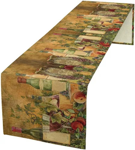 Miniatura 40 de Camino de mesa de lino de algodón, cuchillo de cocina occidental, tenedor, colección de mesa rectangular, desierto salvaje oeste americano