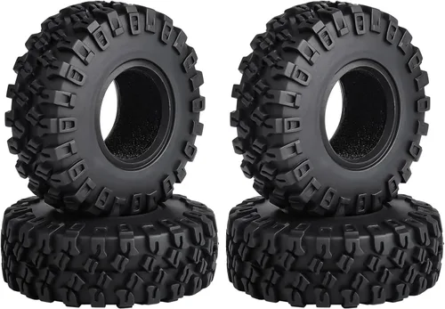 Miniatura 8 de Hobbypark Neumáticos de Goma Blanda SCX24 1.0 Rock Crawler para 1/18 TRX4M Axial SCX24 Gladiator Bronco C10 JLU Deadbolt B17 Betty 1/18 1/24 RC