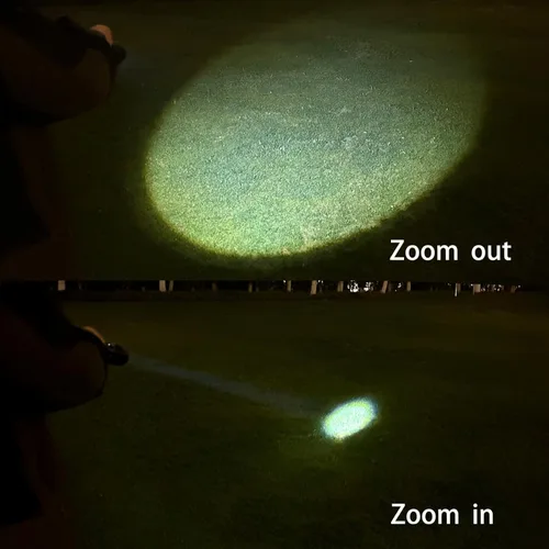 Miniatura 2 de Linternas LED Grandes de Batería D de 2 Celdas de Servicio Pesado, Linterna Antorcha de Aleación de Aluminio de Modo Único con Zoom, Linterna