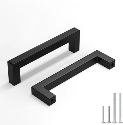 Miniatura 17 de homdiy Paquete de 1 tirador de gabinete negro mate de 3 pulgadas, manijas de cajón de acero inoxidable, manijas de cajón de acero inoxidable