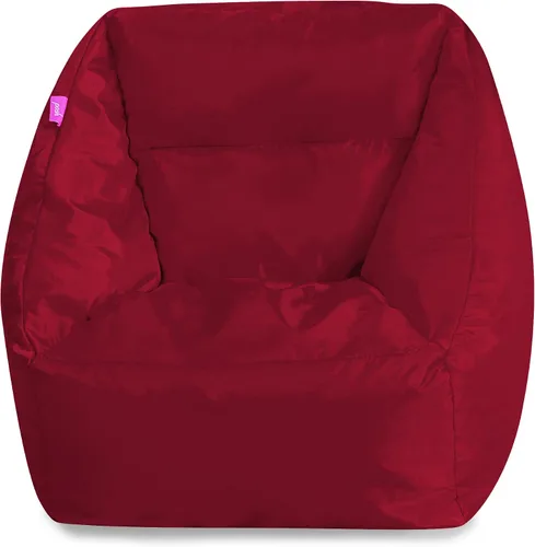 Miniatura 193 de Posh Beanbags - Sillón puff grande, 38 pulgadas, color azul rey sólido Nylon suave - Azul real