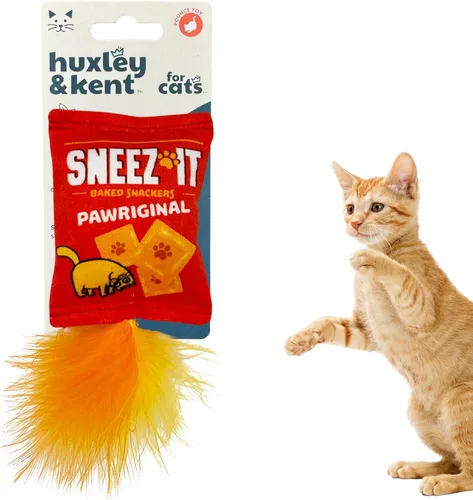 Miniatura 25 de Huxley & Kent Juguete de Peluche para Gatos - Juguete Interactivo de Hierba Gatera para Gatos y Gatitos - Suave con Crujido y Hierba Gatera