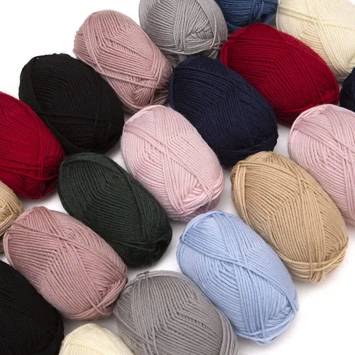 Miniatura 8 de 100% lana pura Superwash de Alpaca Warehouse, juego de 3 madejas (150 gramos) de peso DK - Procedencia directa de Perú - Celestialmente suave