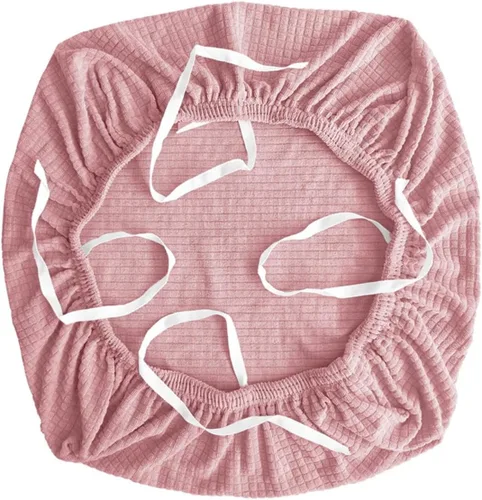 Miniatura 11 de Sunnyway Funda elástica para asiento de silla de oficina, funda elástica para silla con correas de amarre, funda para silla de comedor, lavable a