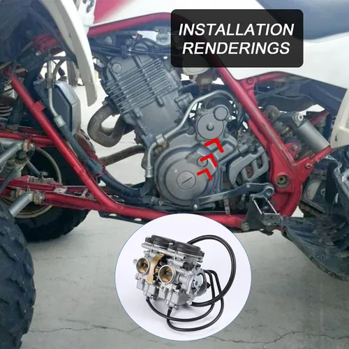 Miniatura 6 de JDMSPEED Nuevo carburador de reemplazo para Yamaha Raptor 660 660R YFM660 YFM 660R ATV Quad Carb 2001 2002 2003 2004 2005 Reemplaza 5LP-14900-00-00