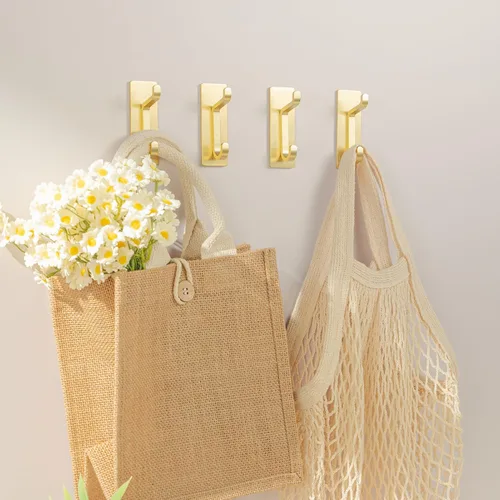 Miniatura 7 de Ganchos de pared autoadhesivos para colgar: extra fuertes 13 libras, gancho para abrigo, toalla en baños, ducha, cocina, pared, gancho de puerta