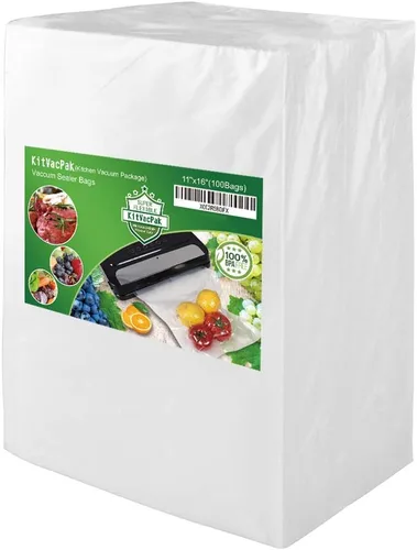Miniatura 10 de Bolsas selladoras de alimentos al vacío de 100 cuartos de galón de 8 x 12 pulgadas sin BPA y resistentes, bolsas selladoras al vacío de grado