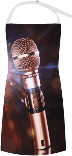 MUSM Delantal para adultos – 27.6 x 31.5 pulgadas, delantales de poliéster resistentes con dos bolsillos grandes, delantal de cocina impermeable