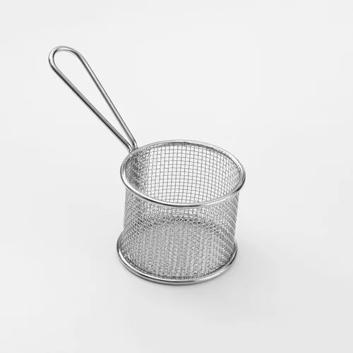 Miniatura 4 de American Metalcraft FRYT433 - Cesta rectangular de acero inoxidable para papas fritas, 4 pulgadas de largo x 3 pulgadas de ancho, color plateado