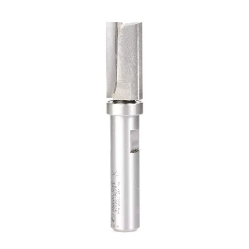 Miniatura 2 de Amana Tool 45460-3US Broca de enrutador con punta de carburo, plantilla de inmersión de recorte uniforme, ángulo de corte superior, 1/2 pulg.