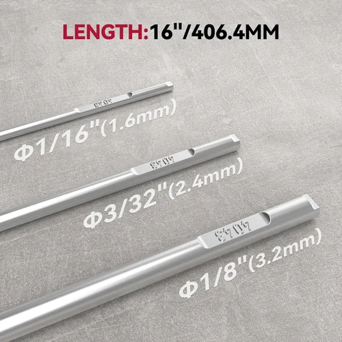Miniatura 2 de ARCCAPTAIN Varilla de soldadura TIG de aluminio ER4043, varilla de llenado de alambre de soldadura, 3/32 "x 16", 5LB