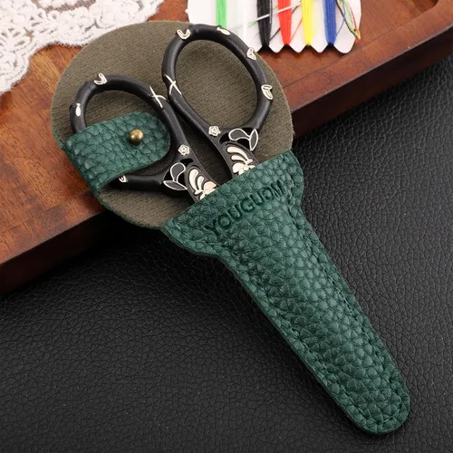 Miniatura 3 de YOUGUOM Tijeras de Detalle Pequeñas con Estuche, Tijeras Afiladas para Labores de Aguja para Costura Manualidades Crochet Punto de Cruz Estambre