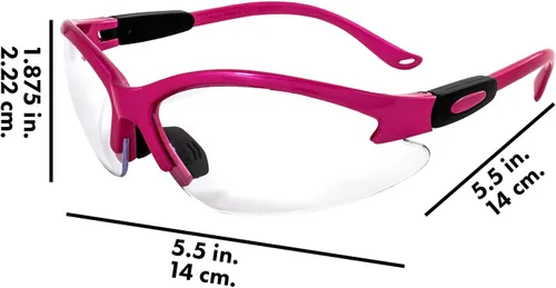 Miniatura 9 de Global Vision Gafas de seguridad Marco rosa/Lentes transparentes