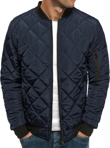 Miniatura 10 de Chaqueta bomber de invierno para hombre, abrigo grueso y cálido de algodón acolchado de béisbol