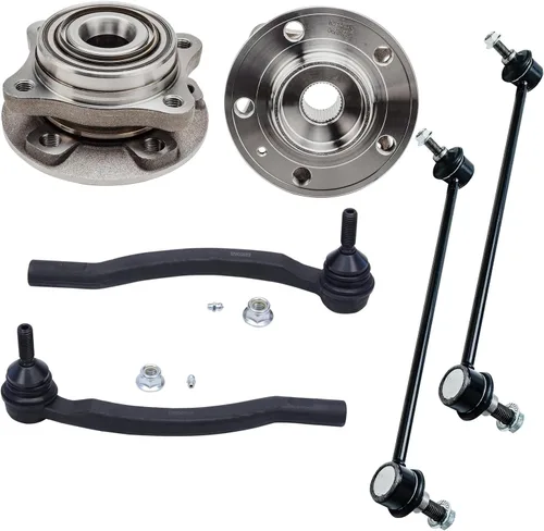 Miniatura 253 de Detroit Axle - Kit de nudillos de dirección delantera izquierda para Ford Edge Lincoln MKX 07-10, cojinete de rueda del lado del conductor, nudillo
