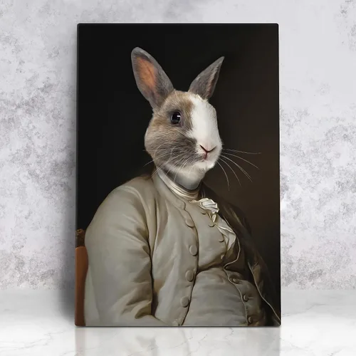 Miniatura 31 de Awesometik Impresión en Lienzo Personalizada Retrato Real de Mascota a partir de Foto, Retrato Renacentista Personalizado, Retratos, Retratos 25 El