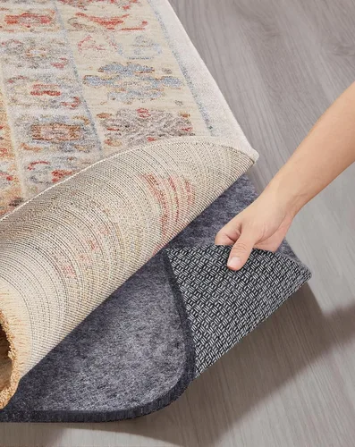 Miniatura 10 de Veken Almohadilla antideslizante acolchada para tapetes, con respaldo de fieltro y silicona, forro para alfombras para pisos de madera y acabados
