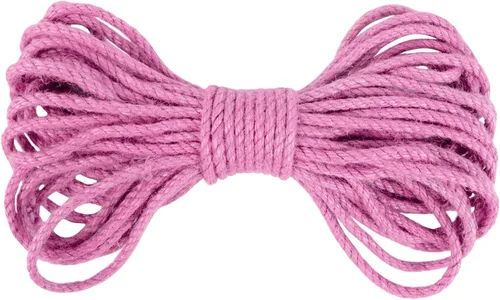 Miniatura 22 de Cuerda de yute de 0.197 in, cuerda de yute natural gruesa para jardín, cuerda de cáñamo resistente para exteriores, para jardinería, manualidades