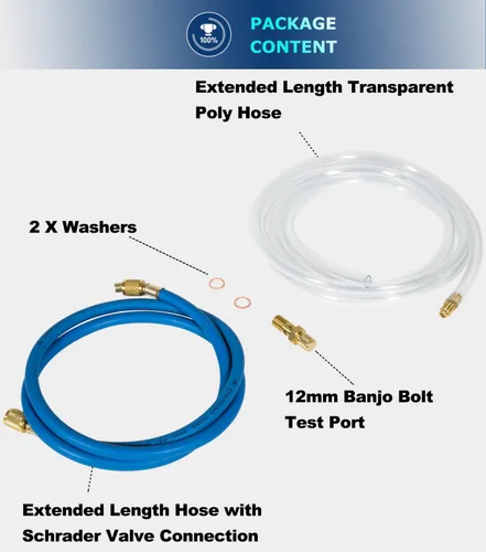 Miniatura 5 de Kit de Servicio de Purga de Aire con Filtro de Combustible y Manguera de Polietileno y Perno Banjo para Motores Ford 6.4L Powerstroke Diesel F250