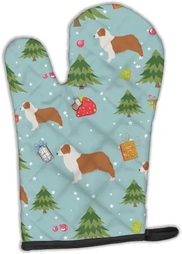 Miniatura 71 de Caroline's Treasures BB4872OVMT - Guante de horno de Navidad Affenpinscher resistente al calor, grueso para sartenes calientes y horno, manopla