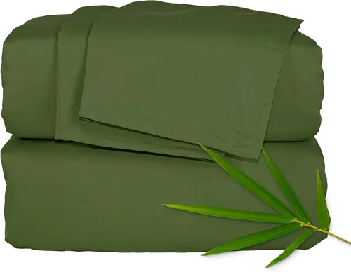 Miniatura 15 de Pure Bamboo Sábanas California King, Juego de Sábanas de Cama de Viscosa 100% Orgánica Genuina Derivada de Bambú, Suave y Refrescante, Doble Abedul