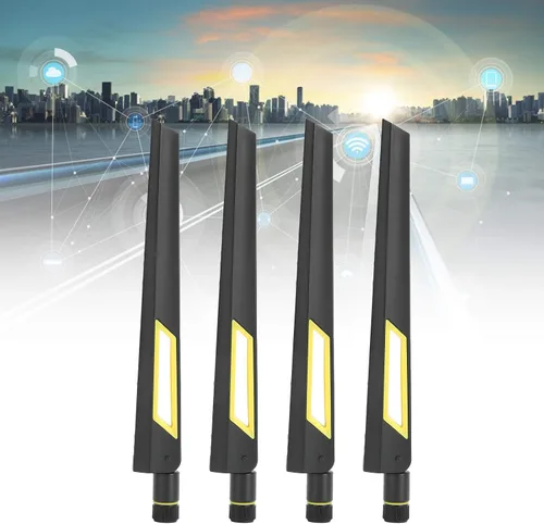 Miniatura 2 de Hilitand 4 antenas de enrutador, antena de tarjeta de red SMA de banda dual 2.4G/5G de 10 dB, para RT-AC68U / EX6200 / AC15 / AC68U / RT-AC88U