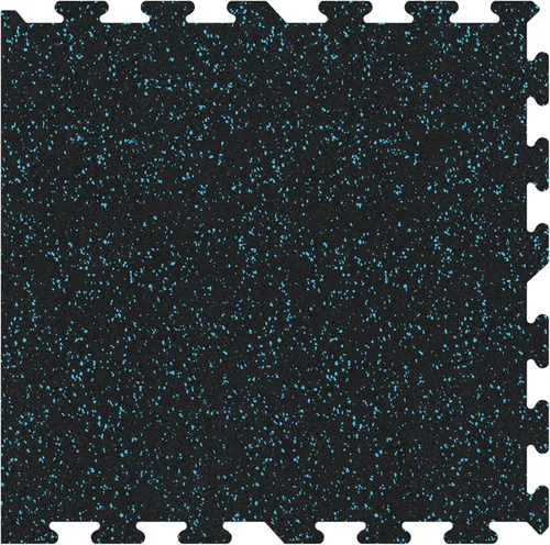 Miniatura 12 de Baldosa de goma IncStores robusta de 8mm, (baldosas de 58x58cm/kit de piezas para el suelo) tatami de gimnasio de goma entrelazado, para suelos