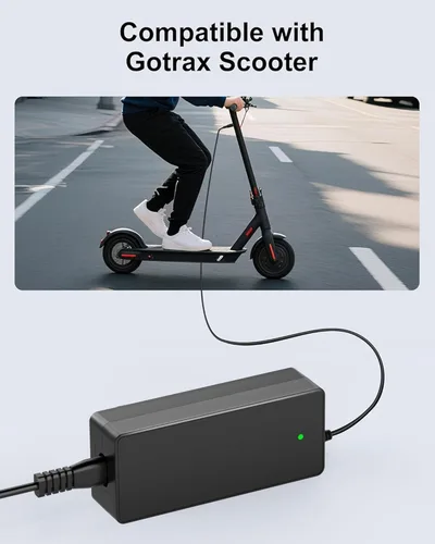Miniatura 6 de WUKUR Cargador de 42V 2A para scooters eléctricos Gotrax compatible con GoTrax GXL V2, G2, G3, G4, Apex, Glider, XR Elite, XR Ultra, adaptador