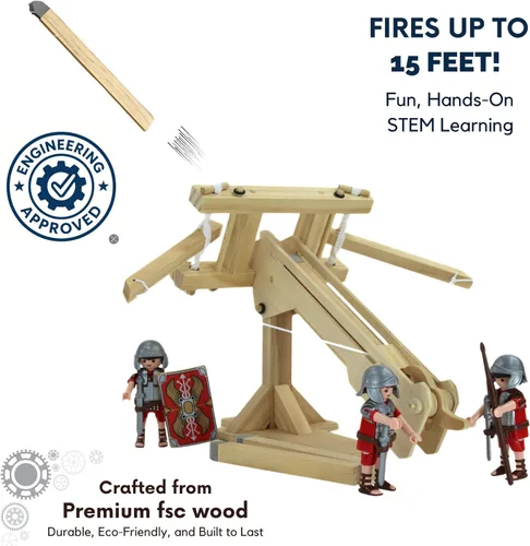 Miniatura 4 de Pathfinders Kit STEM - Ballesta romana Balista Kits de ciencia para niños de 8 a 10 años de 10 a 14 años Kits de tallo para niños de 12 a 14