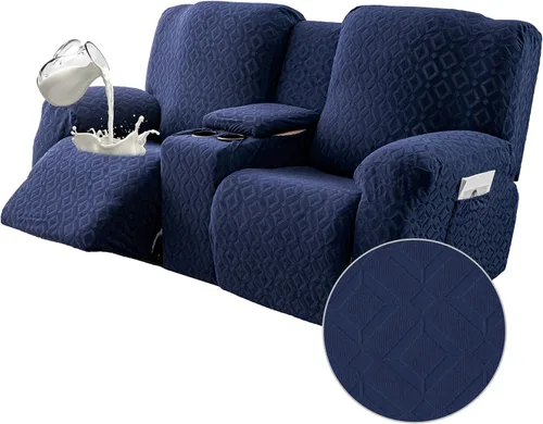 Miniatura 45 de Gennia Funda Impermeable para Sofá Reclinable, Fundas Elásticas para Sofá Reclinable con Bolsillos, Fundas Lavables para Sillón Reclinable Lazy Boy