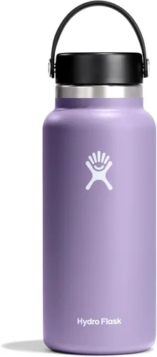 Miniatura 94 de Hydro Flask Botella de agua – Acero inoxidable aislado – Tapa flexible de boca ancha, antiderrames, a prueba de fugas y recargable en agave de 20