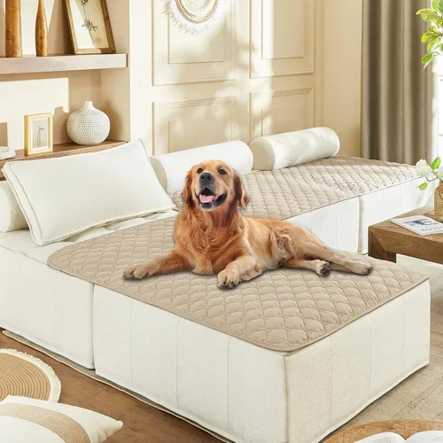 Miniatura 79 de gogobunny Manta 100% Impermeable de Doble Cara para Perros, Cubierta Suave para Cama de Mascotas, Reversible, Protege Muebles, Sillón, Sofá, Coche