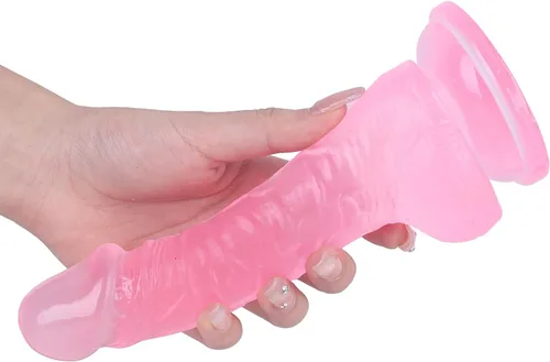 Miniatura 8 de Consoladro de 7.5 pulgadas realista y suave para estimulación del punto G y juegos sexuales anales, consoladores clásicos de 1.6 pulgadas