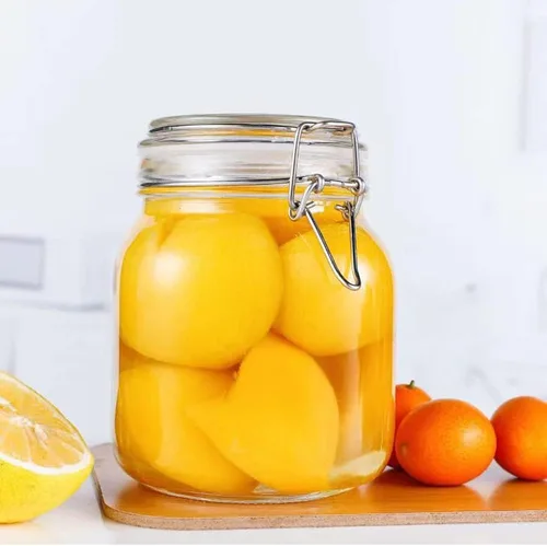 Miniatura 7 de Tarros de almacenamiento de alimentos de vidrio de 32 onzas con tapas herméticas de abrazadera, juego de 4 recipientes de vidrio herméticos