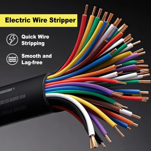 Miniatura 3 de Pelacables para taladro, herramienta automática de pelado y torsión de cables para AWG calibre 14-12-10-8 con adaptador de taladro, herramienta