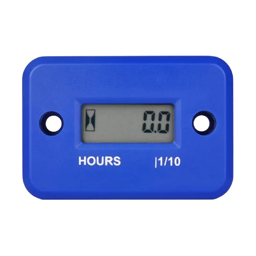 Yooreal Medidor de Horas Inductivo Digital Impermeable IP68, Funciona en Varios Cortacéspedes ZTR/de Montar, Recortadora de Terreno, UTV, Cortadora