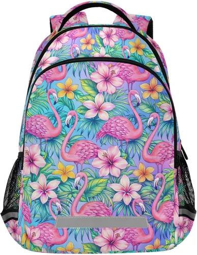 Miniatura 47 de MNSRUU Mochila escolar con correa para el pecho, mochila para laptop Galaxy Planets, mochila de senderismo de viaje para niños y niñas, Animal 031
