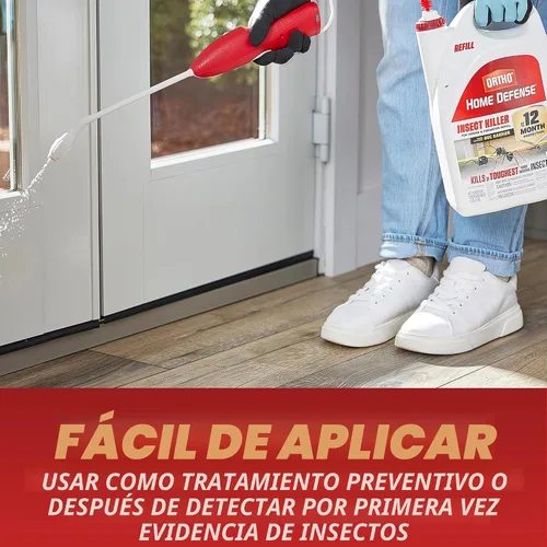 Miniatura 9 de Ortho Home Defense - Insecticida para interiores y perímetros2 con opción de relleno, controla hormigas, cucarachas, arañas y más, 1 galón