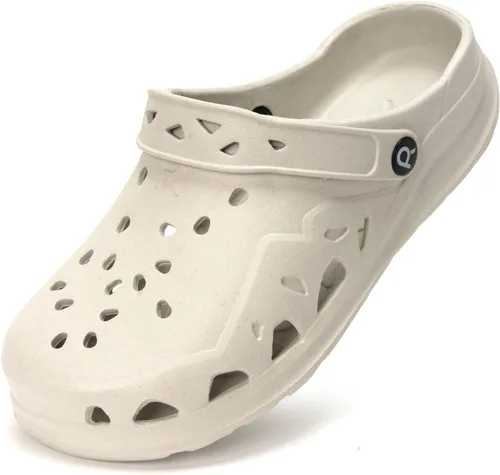 Miniatura 12 de HEVA Zuecos de jardín para mujer adulta, pantuflas clásicas sin cordones, sandalias deportivas de secado rápido