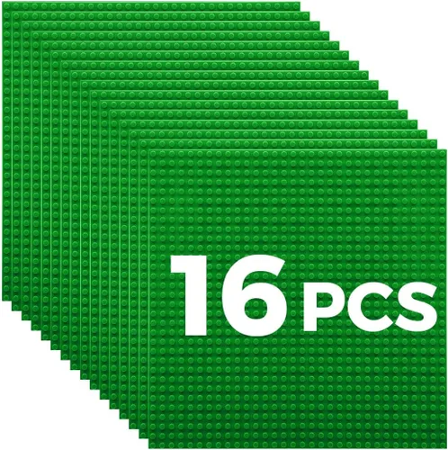 Miniatura 24 de Placas de construcción clásicas de 10 x 10 pulgadas, 100% compatibles con todas las principales marcas y mesas de actividades, plataformas creativas