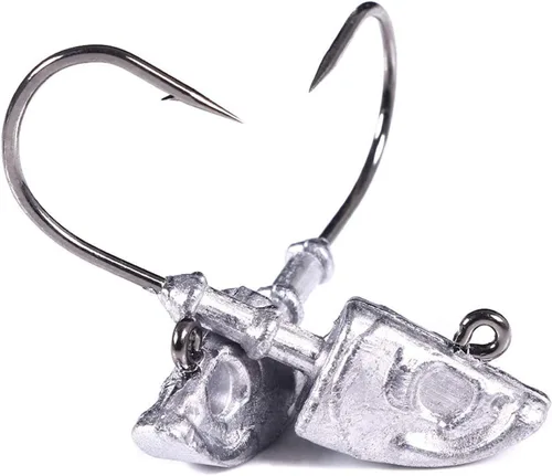 Swimbait Jig Head Jig Head Flats Jig Head Bait Spin Head Jigs - Cabeza de pez realista, 5 unidades Paquete de 5 cabezales de plantilla de 1/2 oz