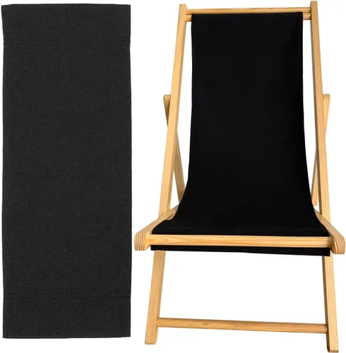 Miniatura 9 de TBACW Lona de repuesto para silla, beige, 47.24 x 17.32 pulgadas, 220 libras de capacidad, solo tela para patio, sala de estar, playa, silla